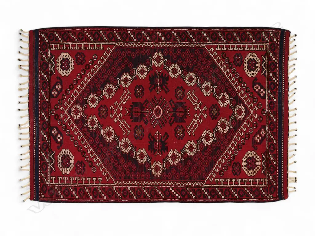 Wool and cotton flatweave rug, Image 1++